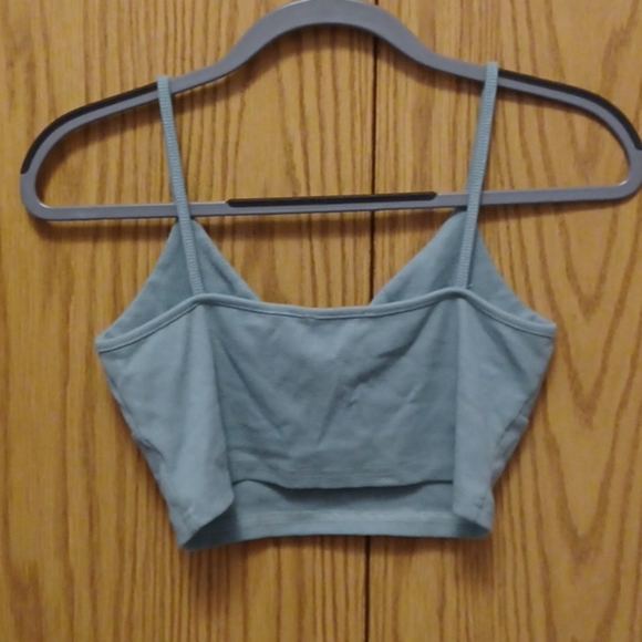 SHEIN Sage Green Crop - Picture 2 of 3